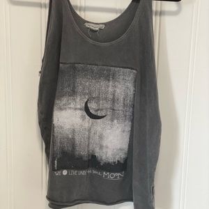 Billabong Grey Graphic Tank Top